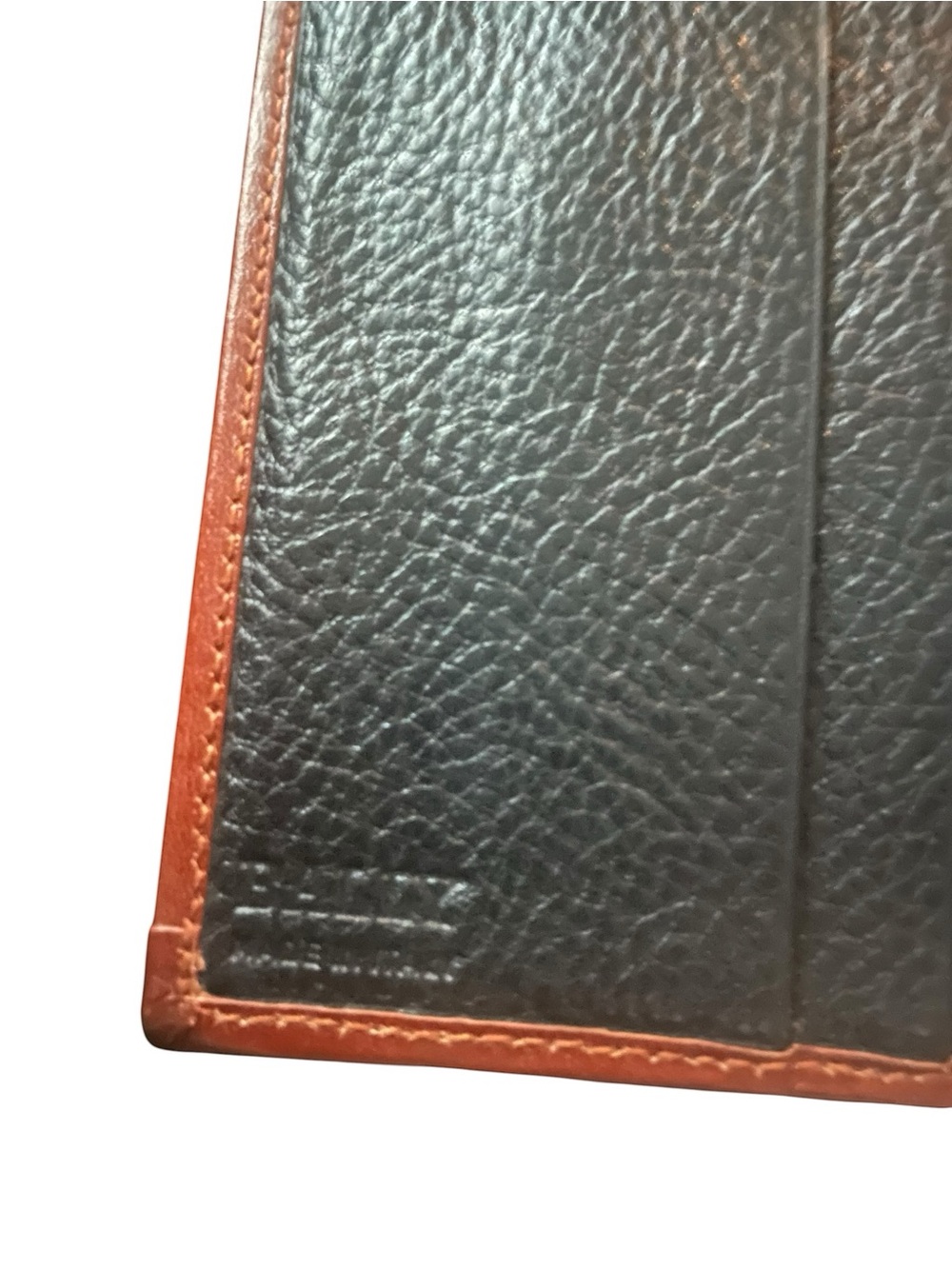 Vintage Bally Two-Tone Pebbled Leather Kiss-Lock Wallet Italian Luxury - Picture 11 of 13